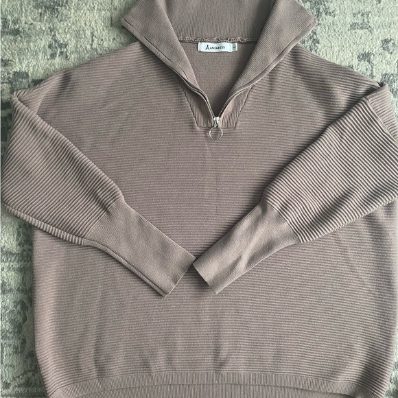Size Large, lilac, 3/4 zip pullover, by “Anrabess”. - Picture 2 of 3